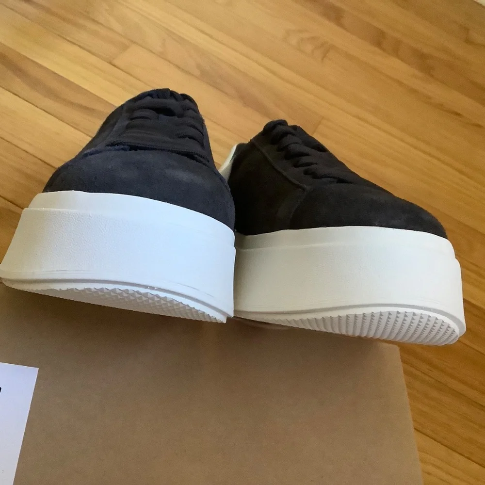 ASH Moxie Suede Platform Sneaker Soft Black SZ EU 40